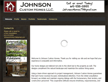 Tablet Screenshot of johnsoncustomhomes.net